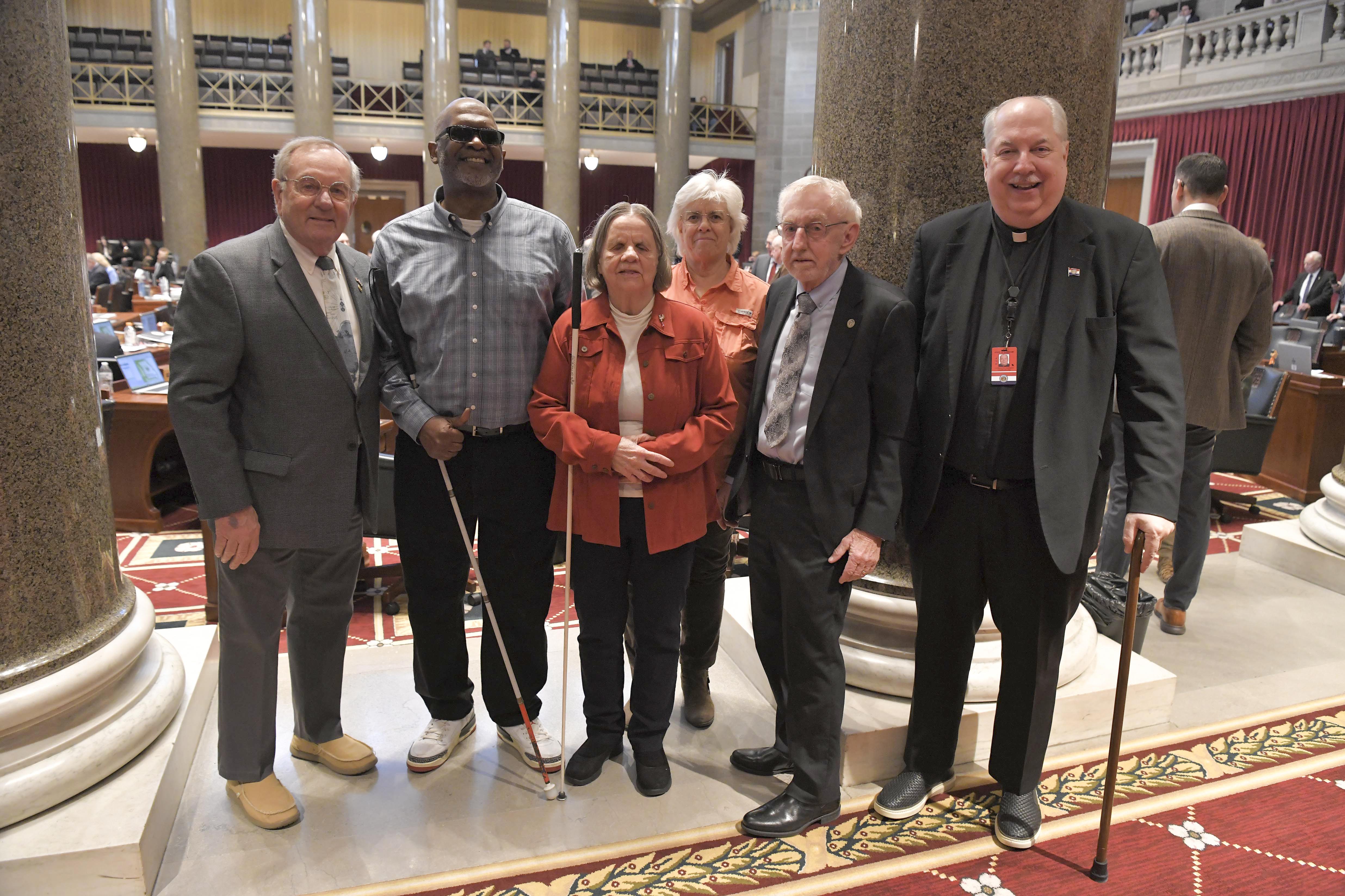 Rep Griffith & Veit with Carolyn Patterson, Rita Lynch, & Hurtis Mason